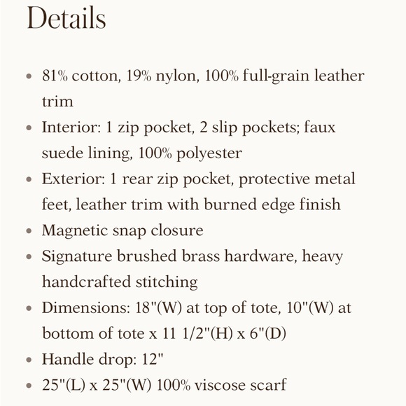 $229 ⭐️ NEW Patricia Nash Marconia Tote Burnished Woven w Apricot Blossoms Scarf - Picture 6 of 11